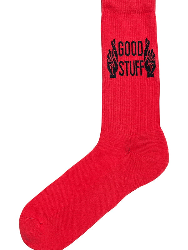 Шкарпетки червоні з малюнком | 5197490