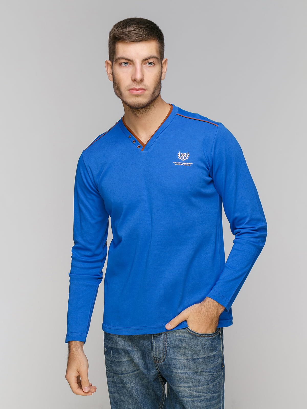 Пуловер синий | 5216242