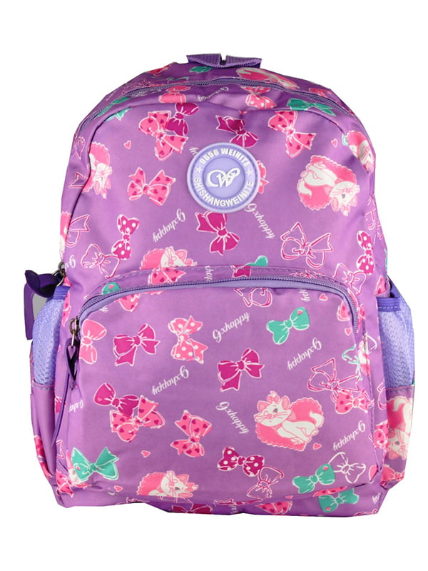 Рюкзак фиолетовый с принтом | 5219763