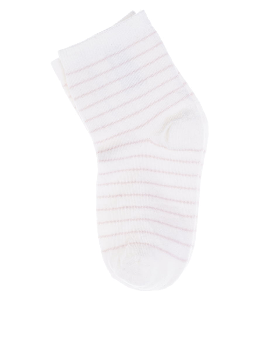 Шкарпетки молочного кольору в смужку | 5217118