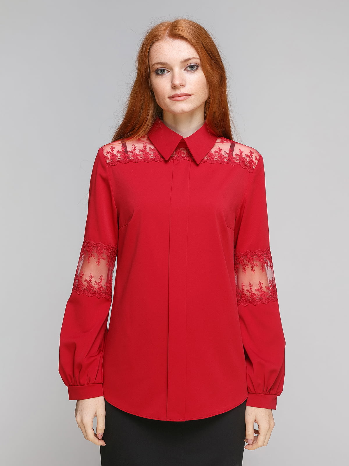 Блуза бордовая | 5216649