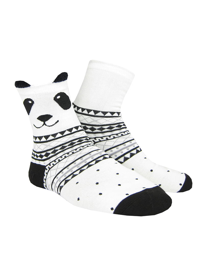 Шкарпетки білі з малюнком | 5226026