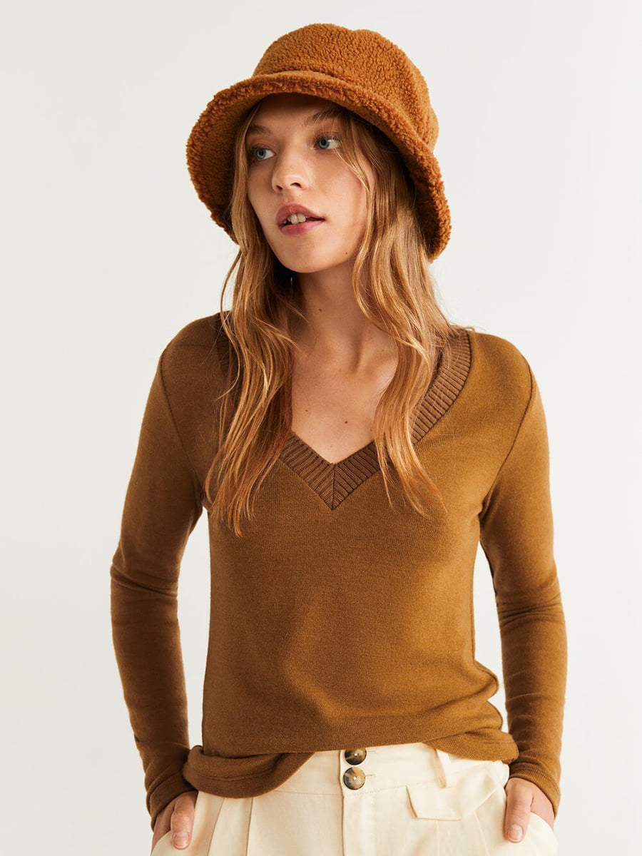 Пуловер коричневый | 5216535
