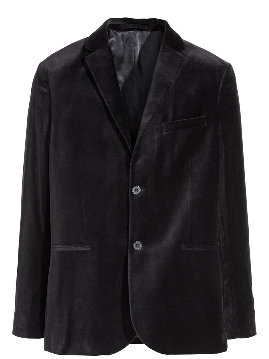 Пиджак черный бархатный | 5233175