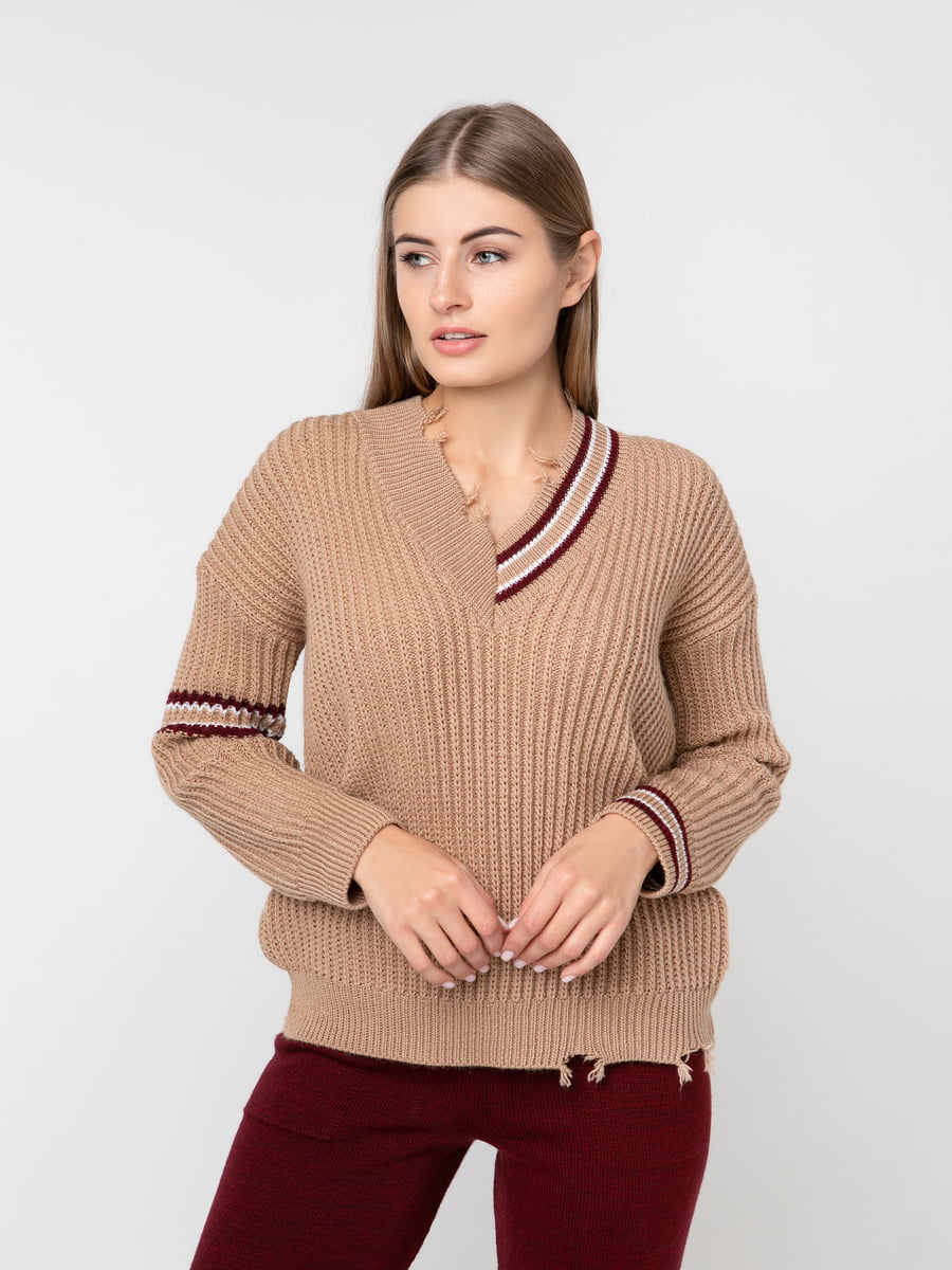 Пуловер коричневый | 5237698