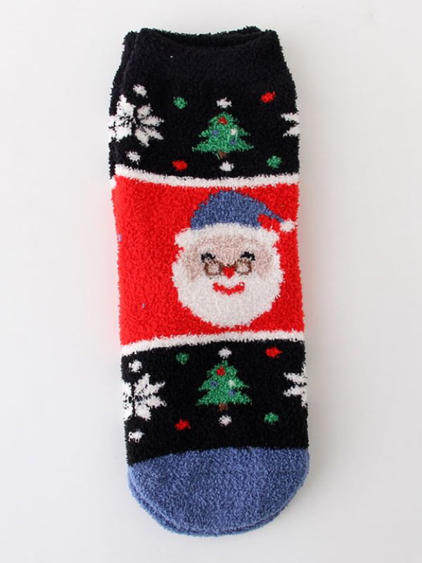 Шкарпетки махрові з новорічним малюнком | 5252721