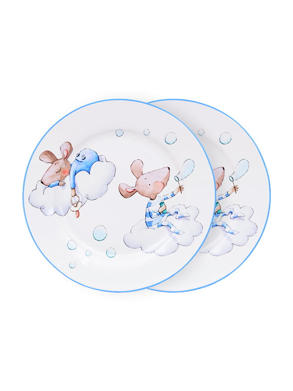 Набір тарілок (2 шт.) «Хлопчик-мишка» (19 см) | 5254498