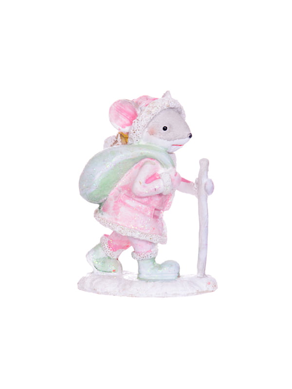 Статуетка декоративна  «Мишка з подарунком» (6 шт.) | 5256362