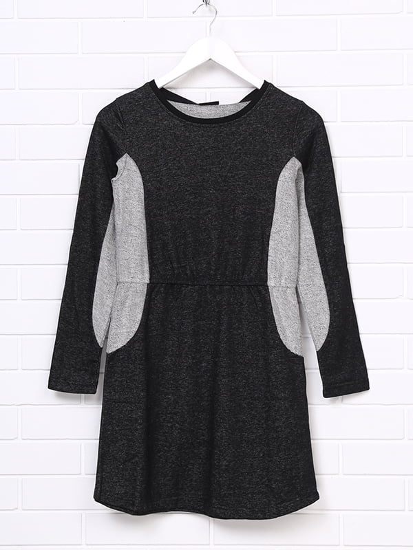 Платье серо-черное | 5266852