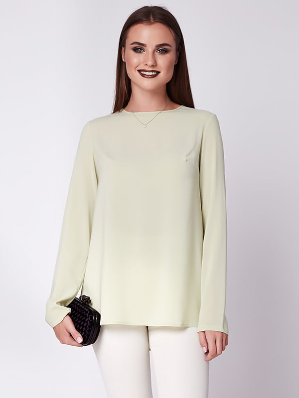 Блуза пастельно-зеленого кольору | 5282052