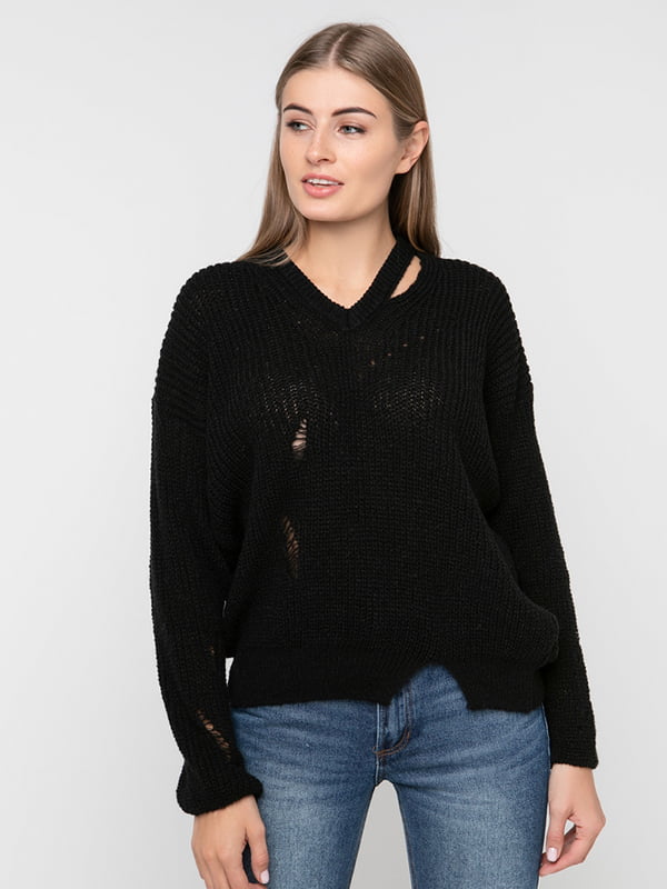 Пуловер черный | 5284431