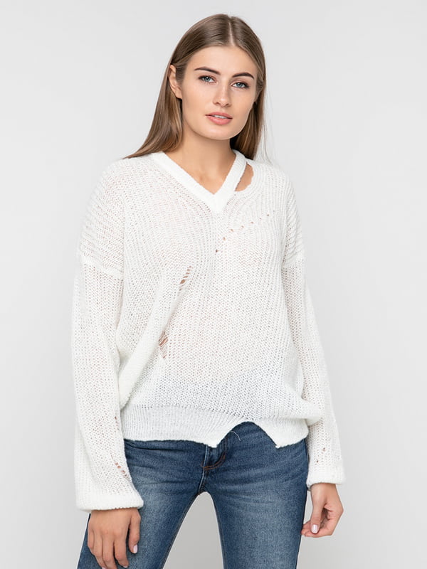 Пуловер белый | 5284432