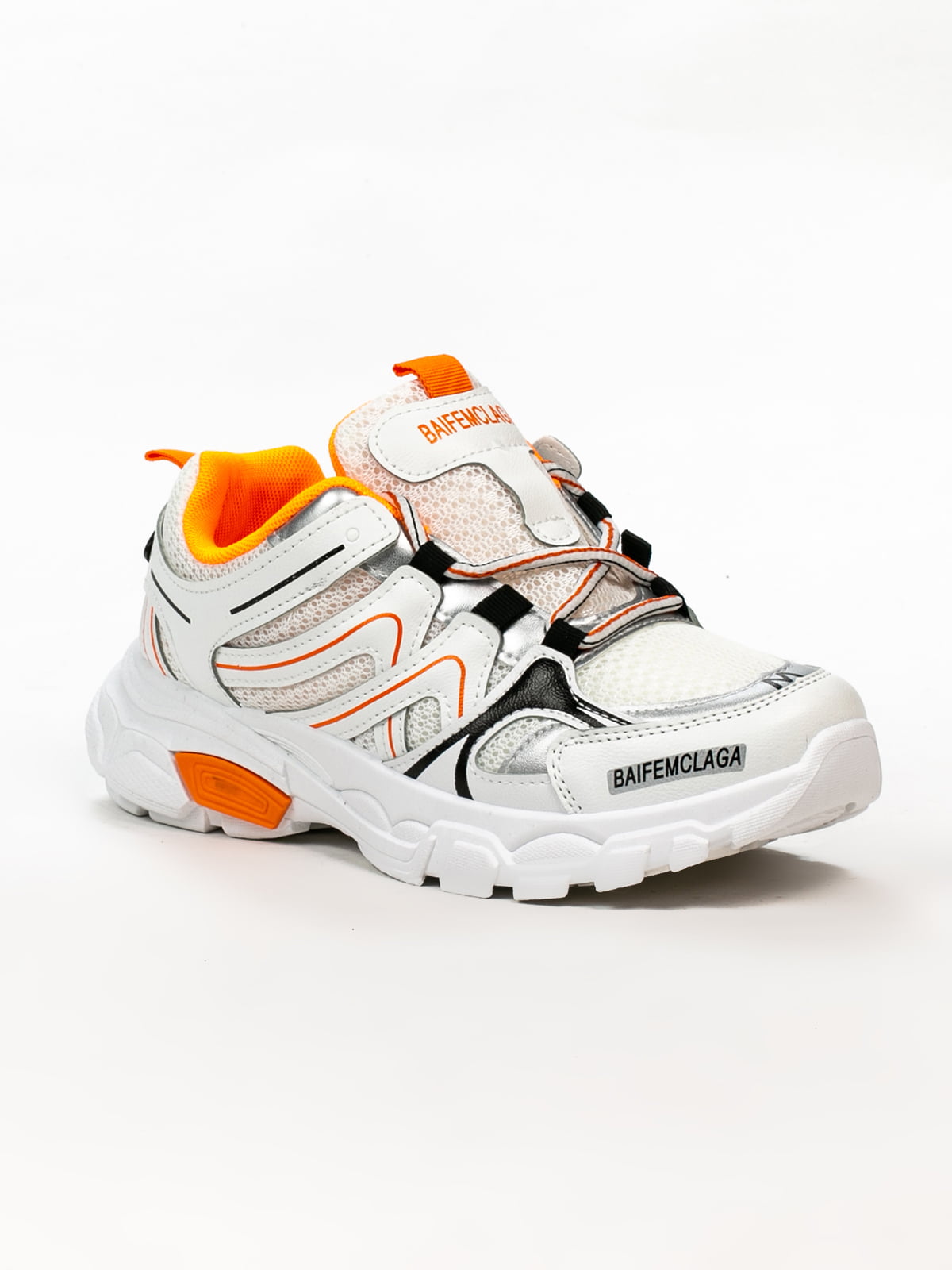 Кросівки біло-помаранчеві | 5302832