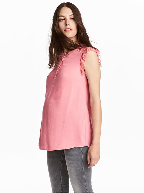 Блуза для вагітних рожева | 5304543