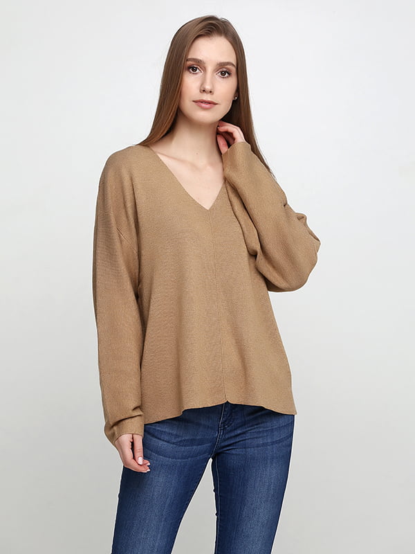 Пуловер світло-коричневий | 5304722