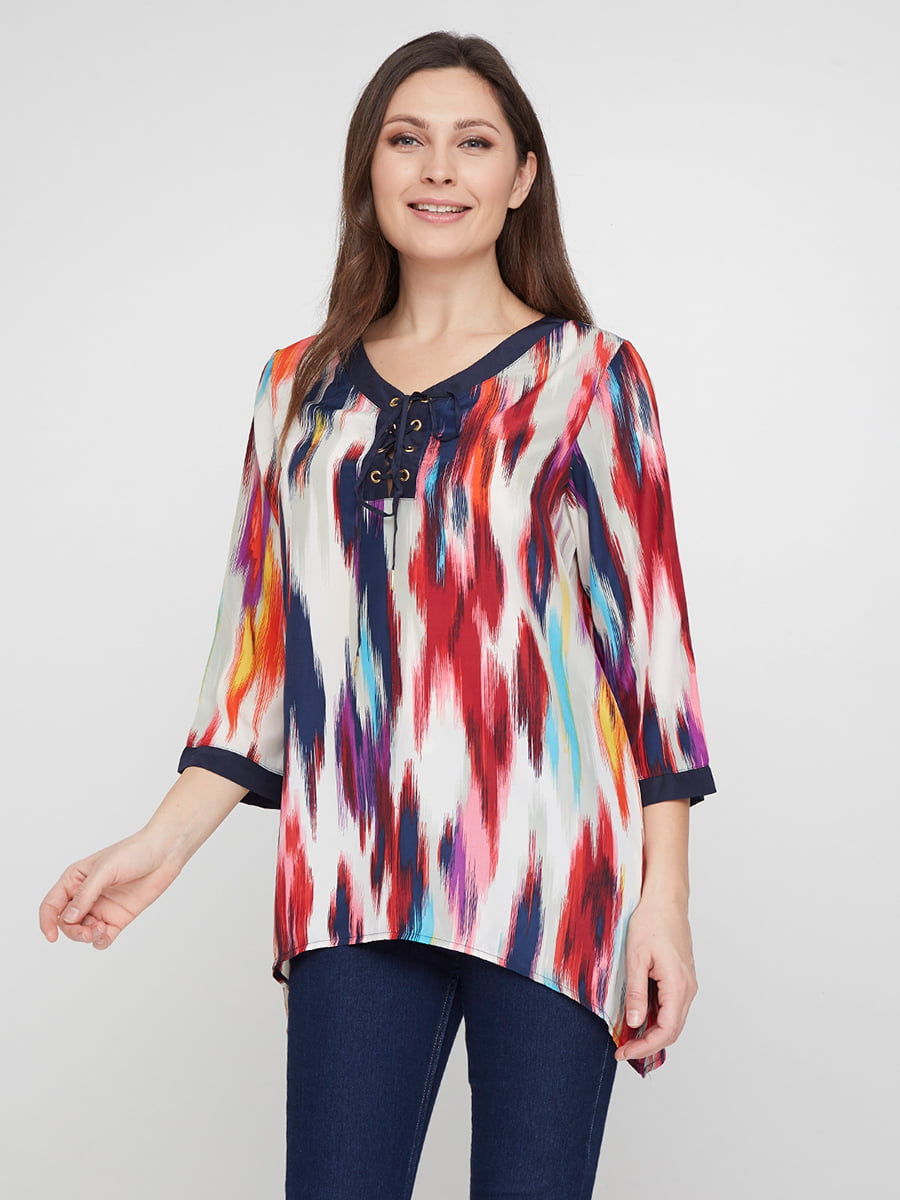 Блуза абстрактной расцветки | 5308521