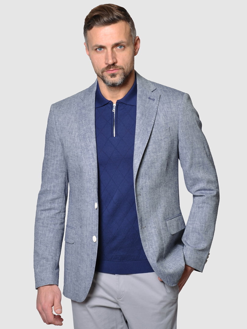 Пиджак сине-белый | 5309618