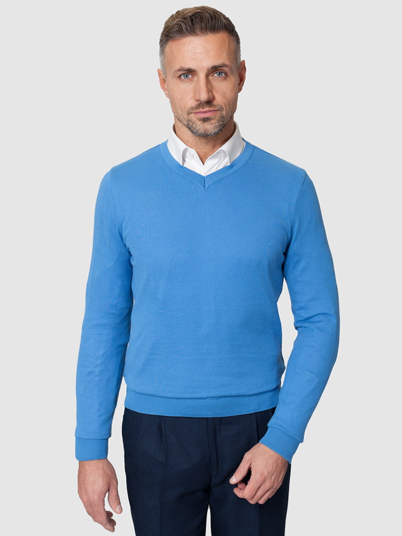 Пуловер голубой | 5309727