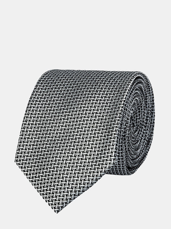 Краватка сіра з візерунком | 5310829