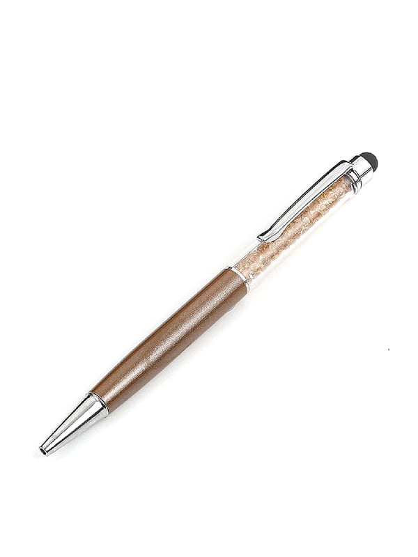 Шариковая ручка с кристаллами и стилусом | 5315457