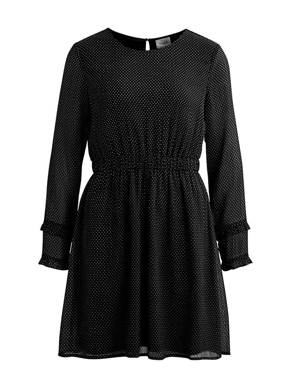 Платье черное в горох | 5314973