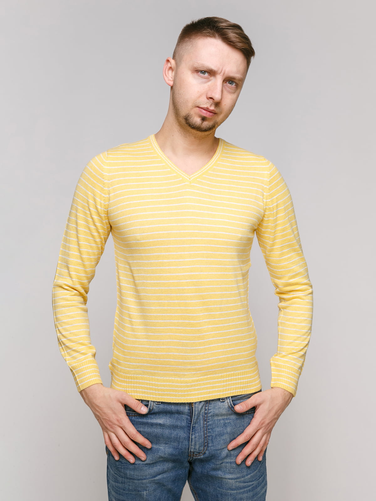 Пуловер желтый | 5324235
