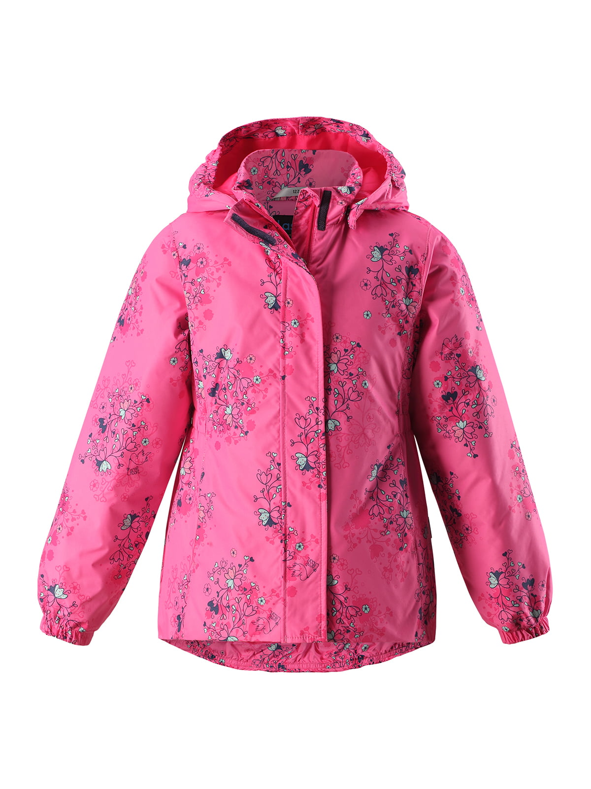 Куртка розовая в цветочный принт | 5328850