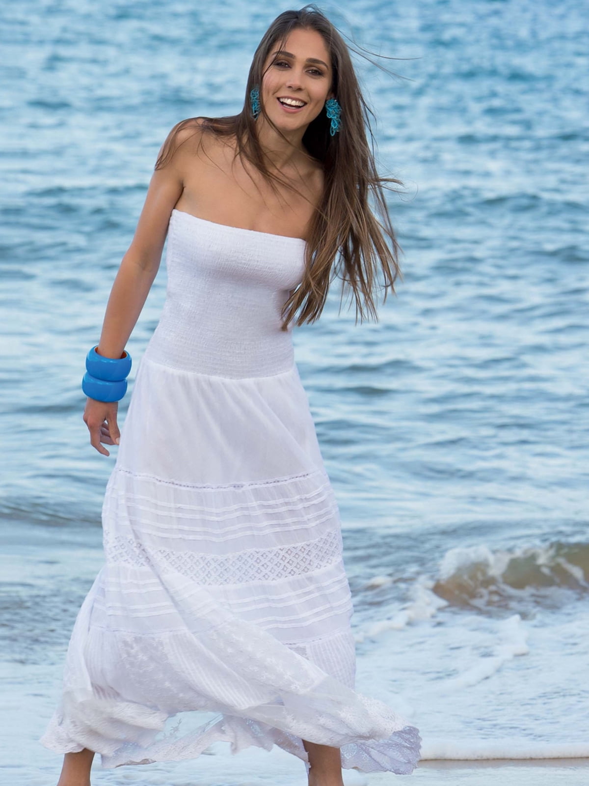 Платье пляжное белое | 5363174