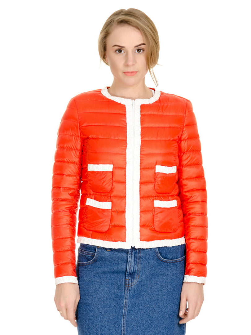 Куртка красно-оранжевого цвета | 4695367
