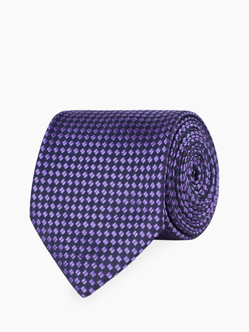Краватка синьо-фіолетова з візерунком | 5366147