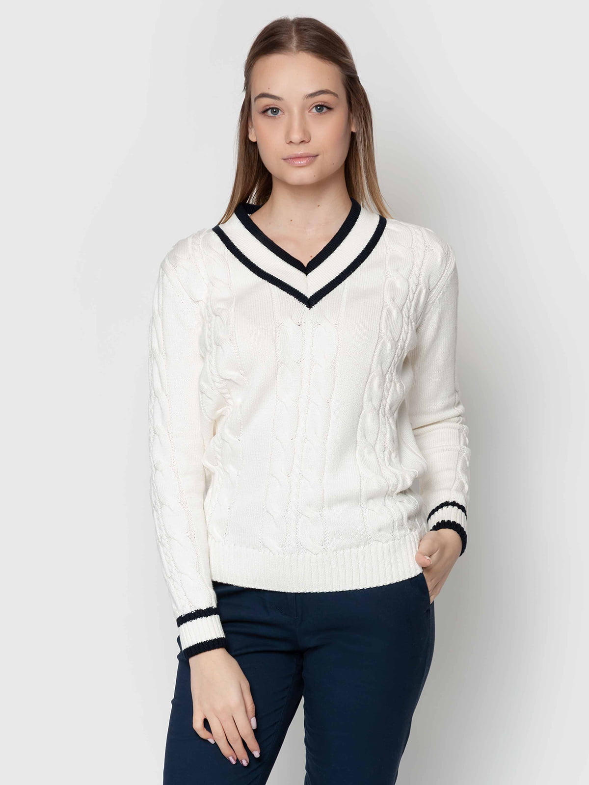 Пуловер белый | 5365271