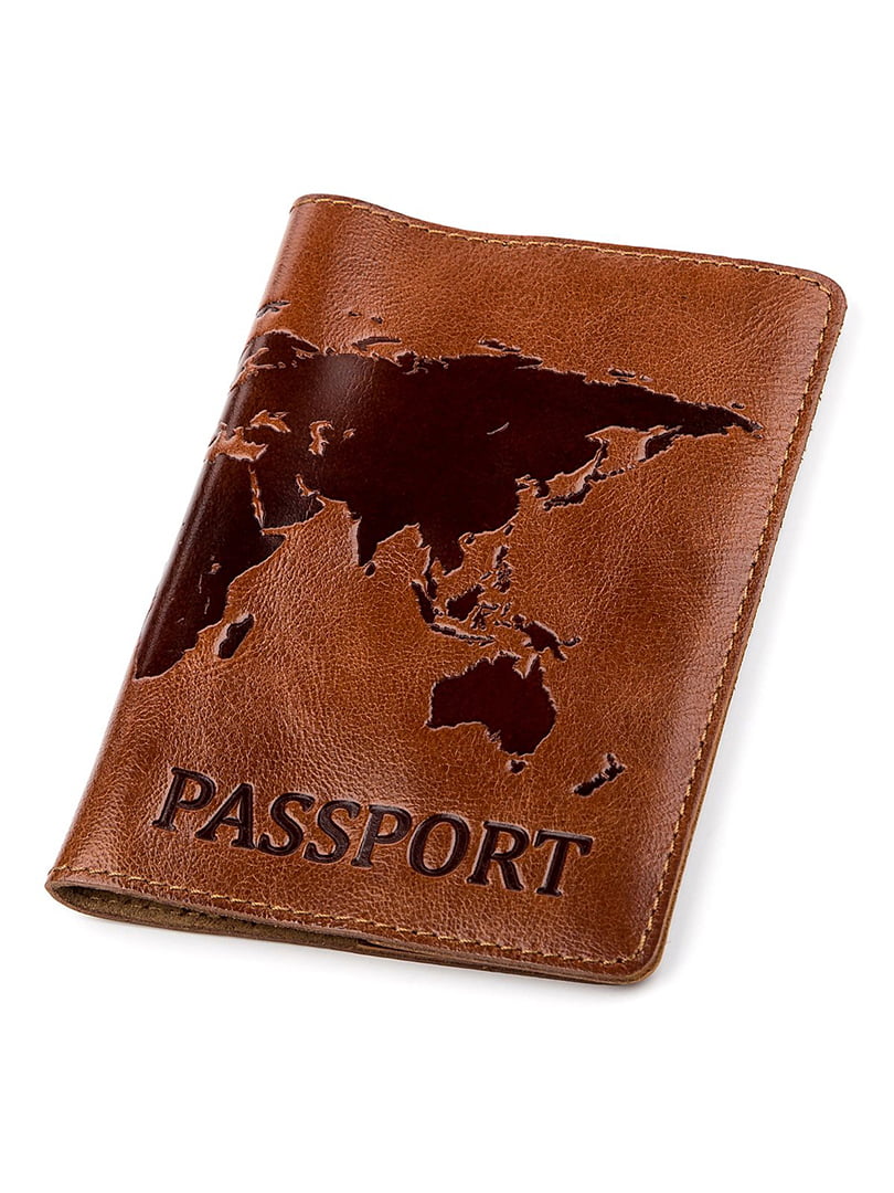 Обложка на паспорт коричневая с рисунком | 5382226