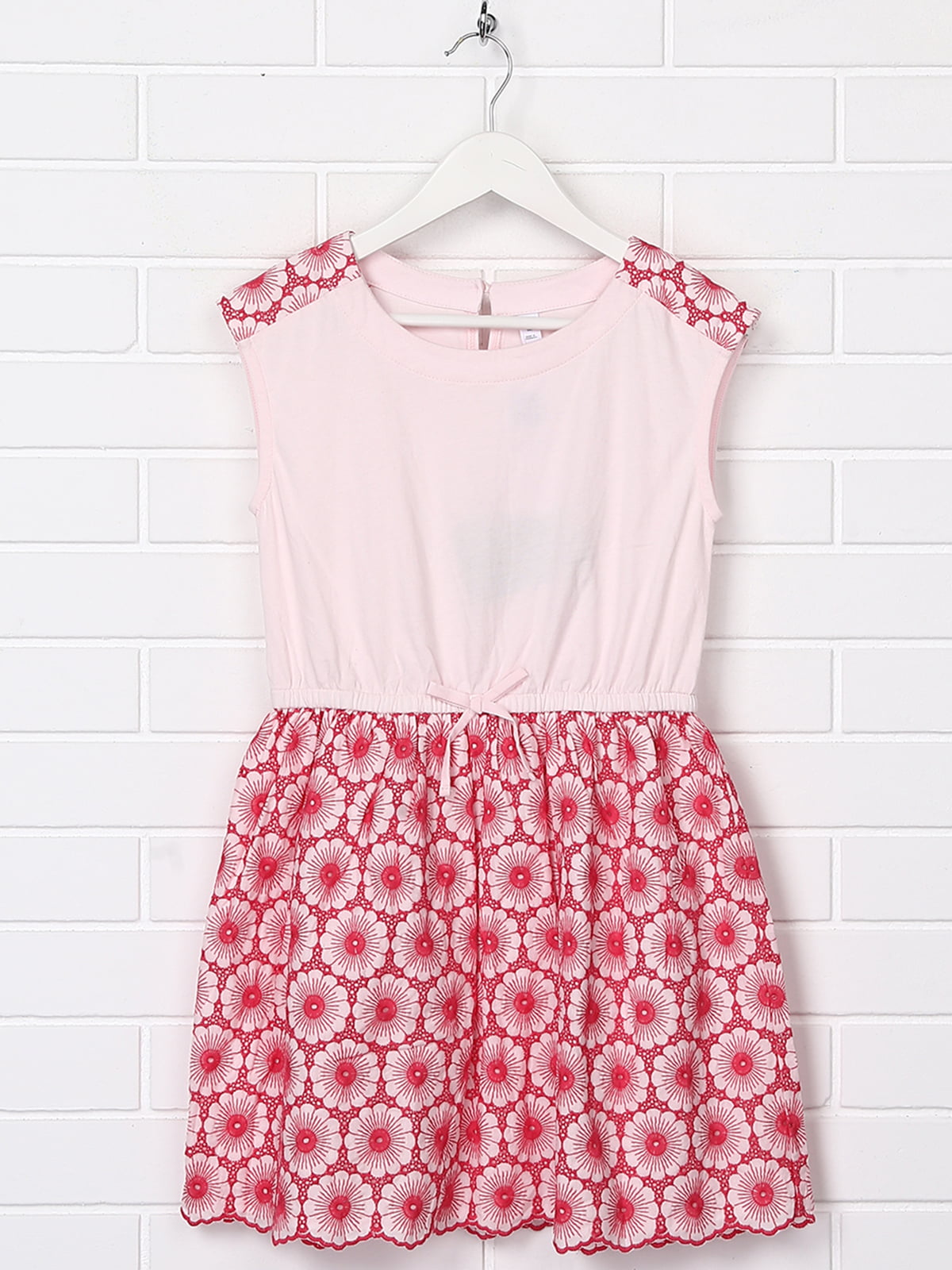 Платье розовое с принтом | 5388005