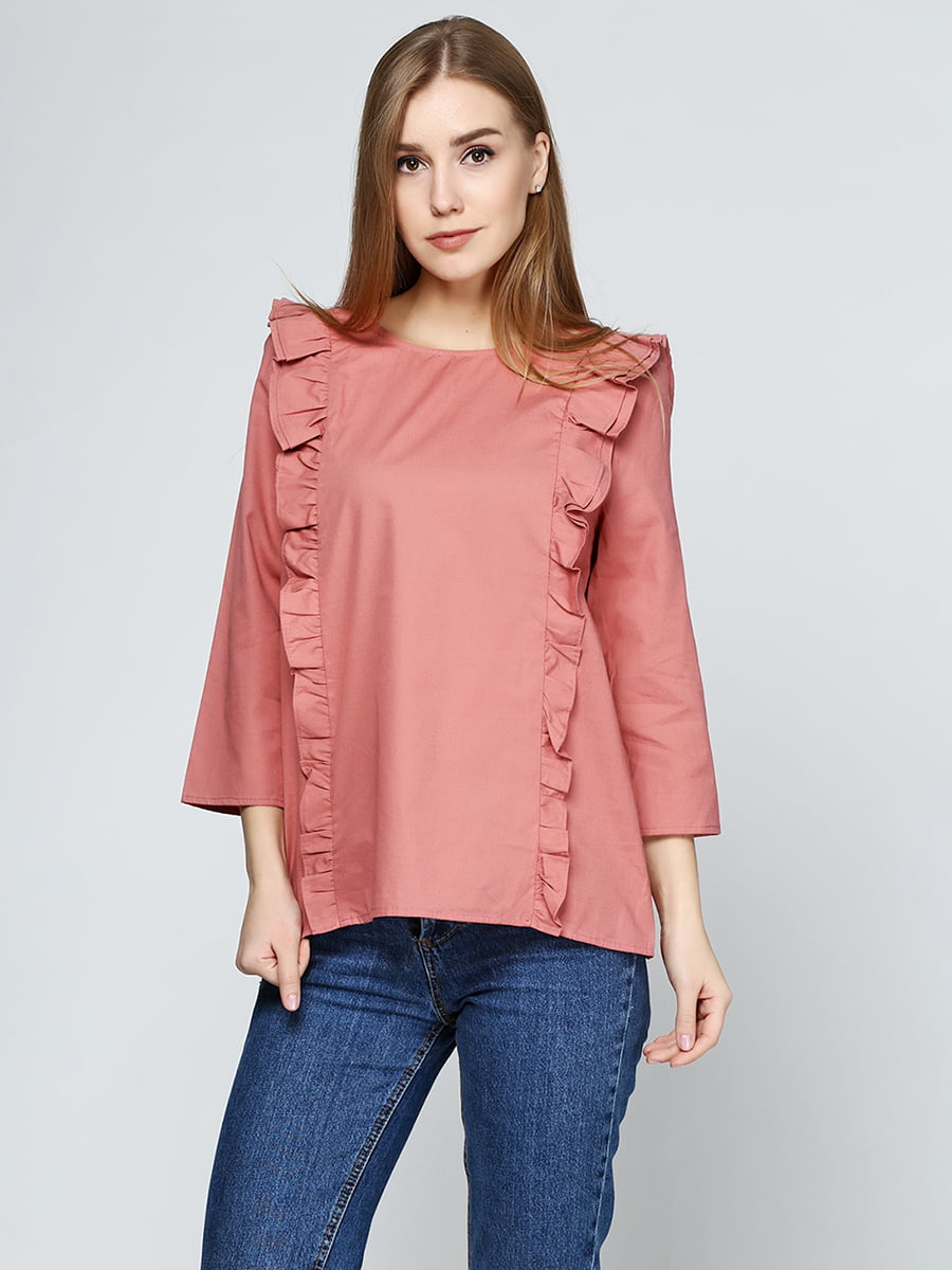 Блуза теракотового кольору | 5399335