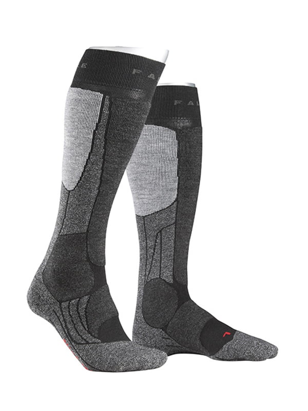 Шкарпетки лижні сіро-чорні | 5260356