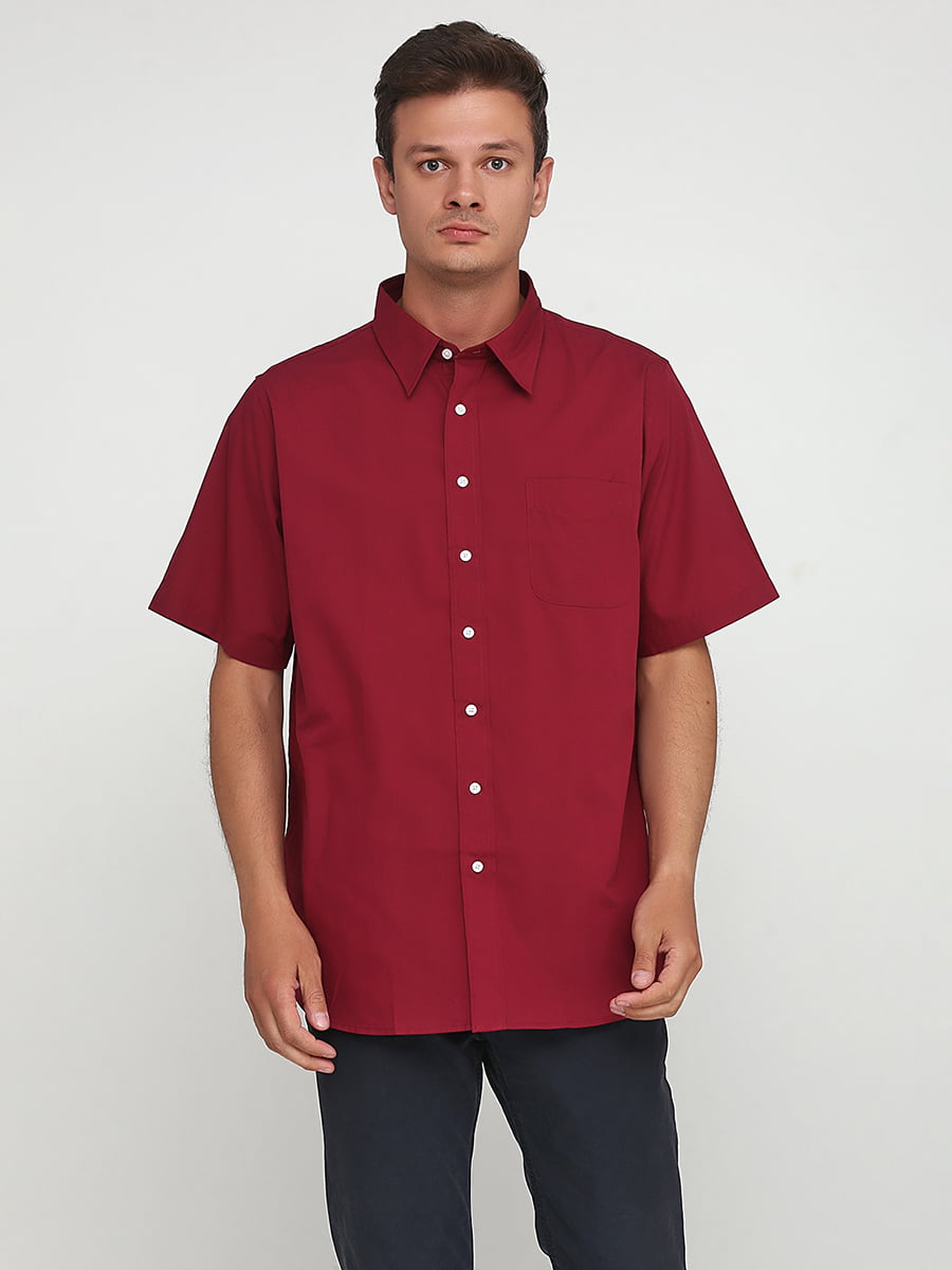 Рубашка бордовая | 5443871