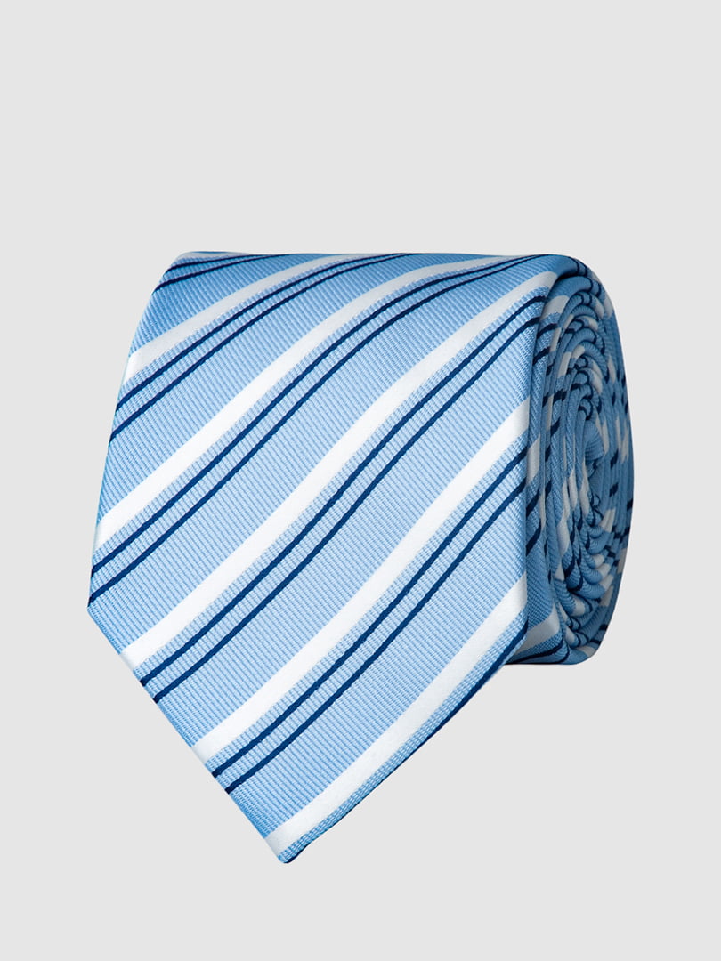 Краватка блакитна в смужку | 5444486