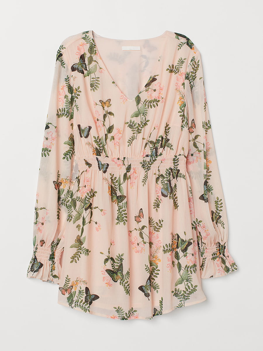 Блуза для беременных розовая в принт | 5450613
