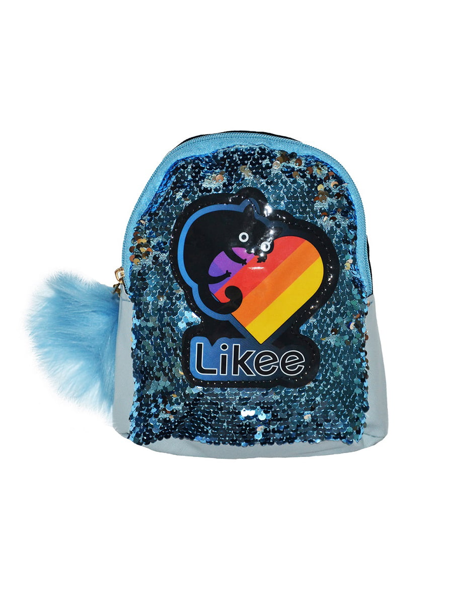 Рюкзак голубой с декором | 5475272