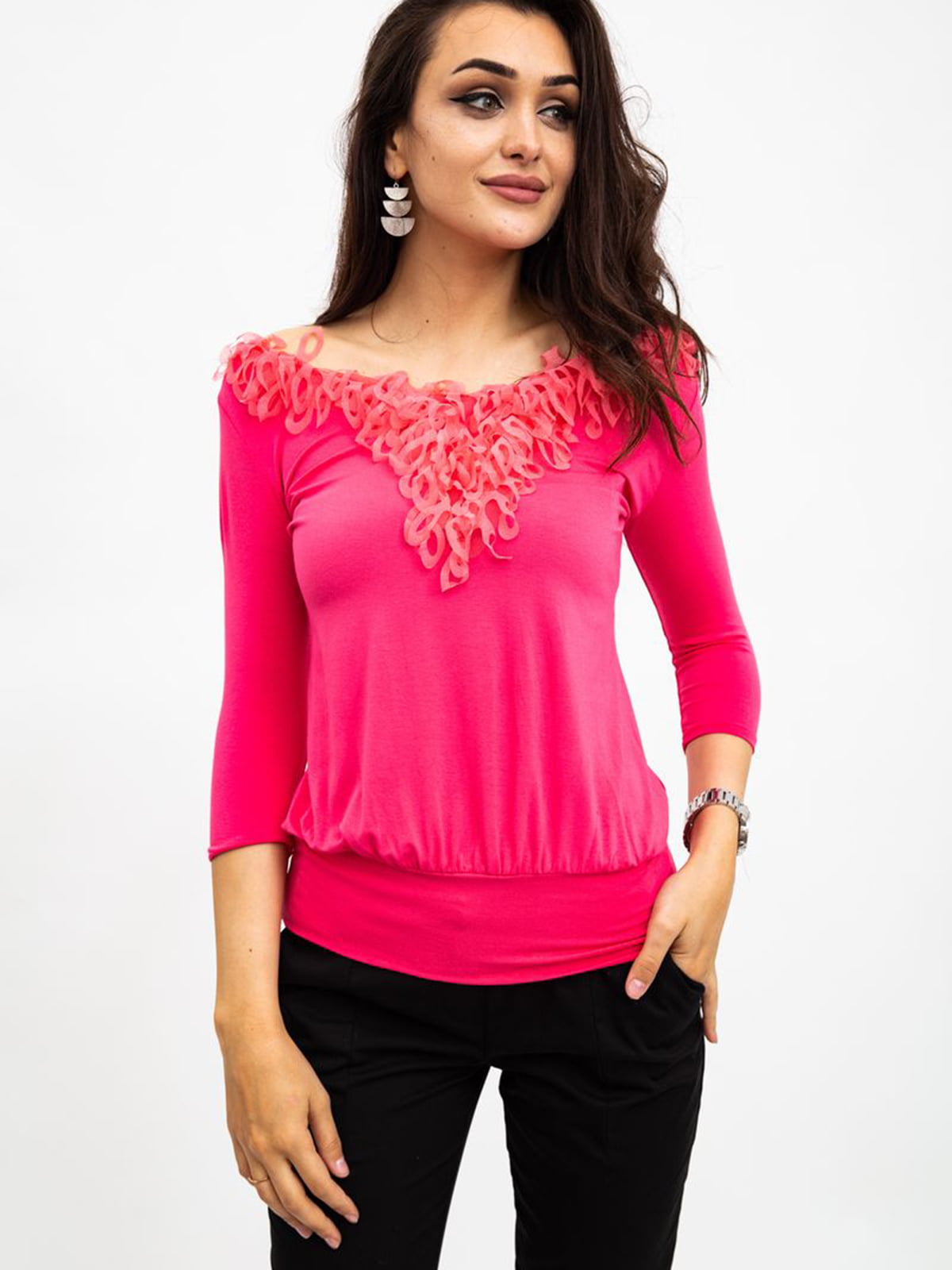 Блуза розовая | 5484325