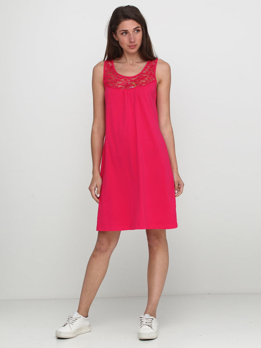 Платье А-силуэта розовое | 5486425