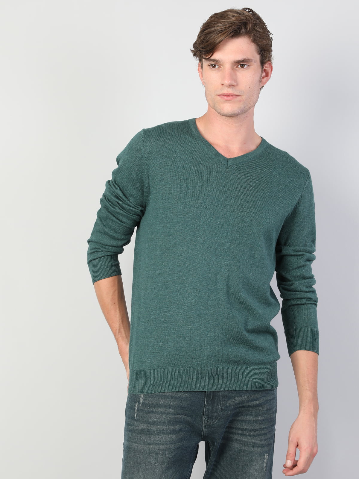 Пуловер зеленый | 5493689