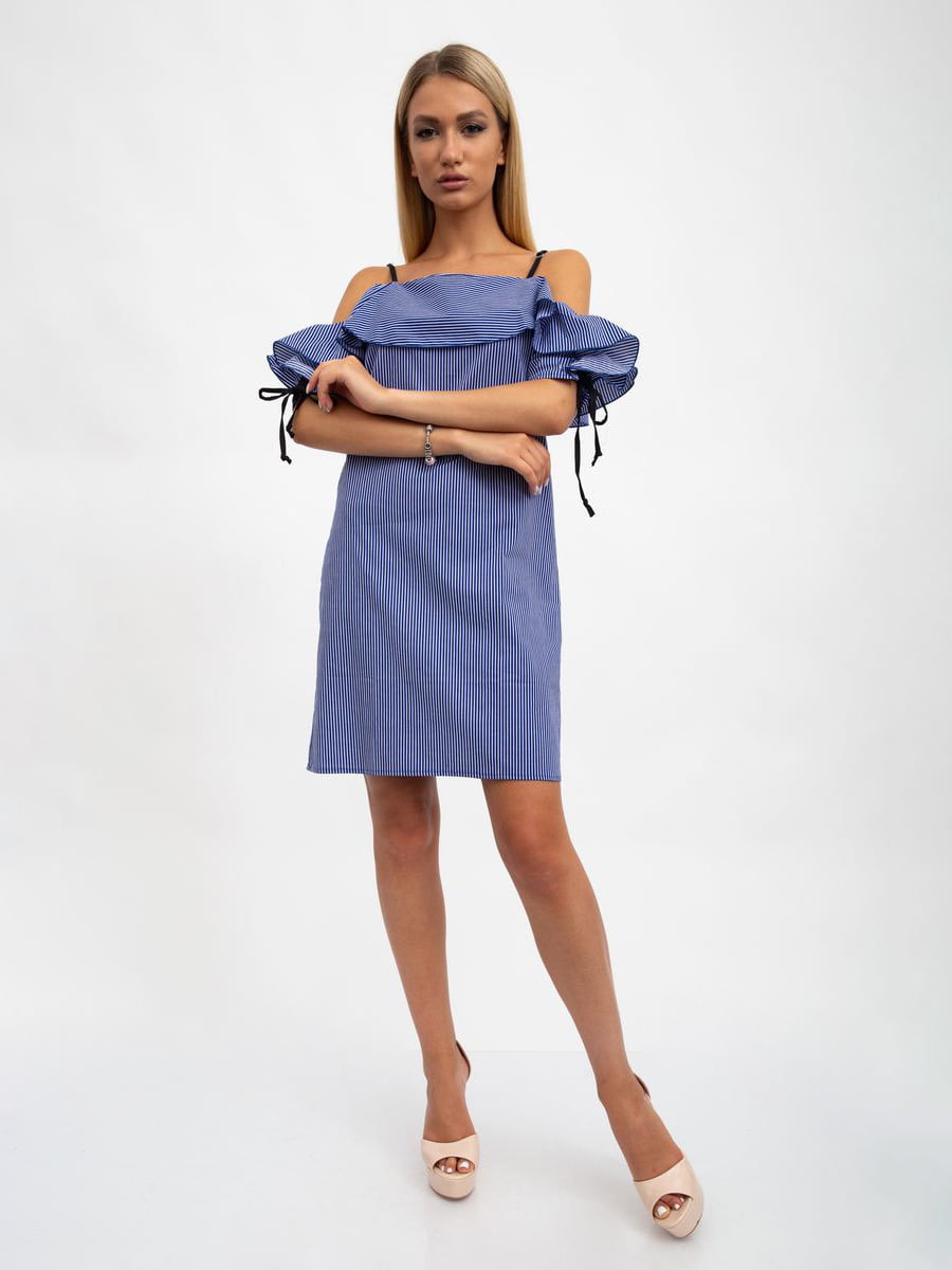 Сукня синя в смужку | 5501026