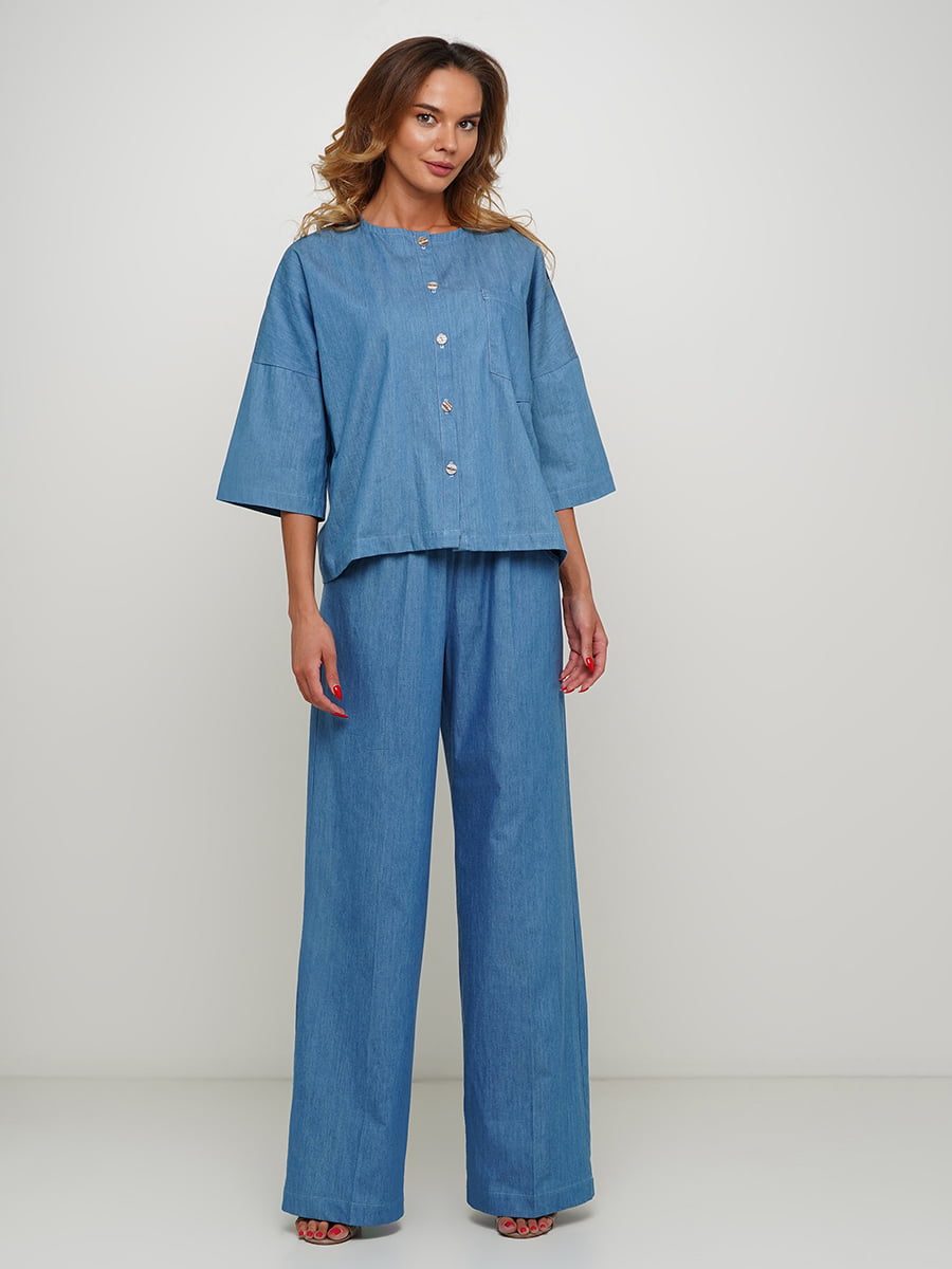Блуза синяя | 5504172
