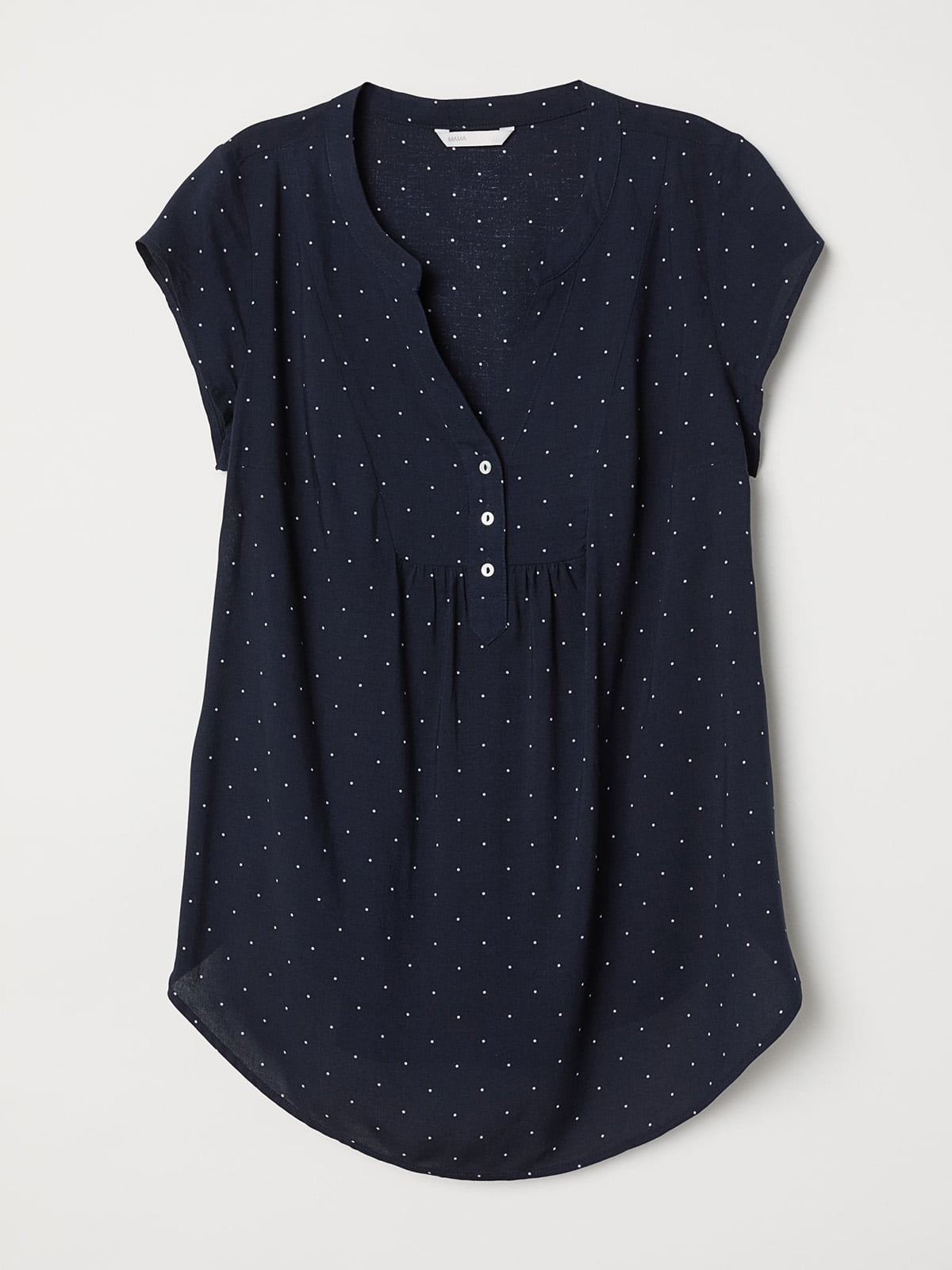 Блуза для беременных синяя в горох | 5508851