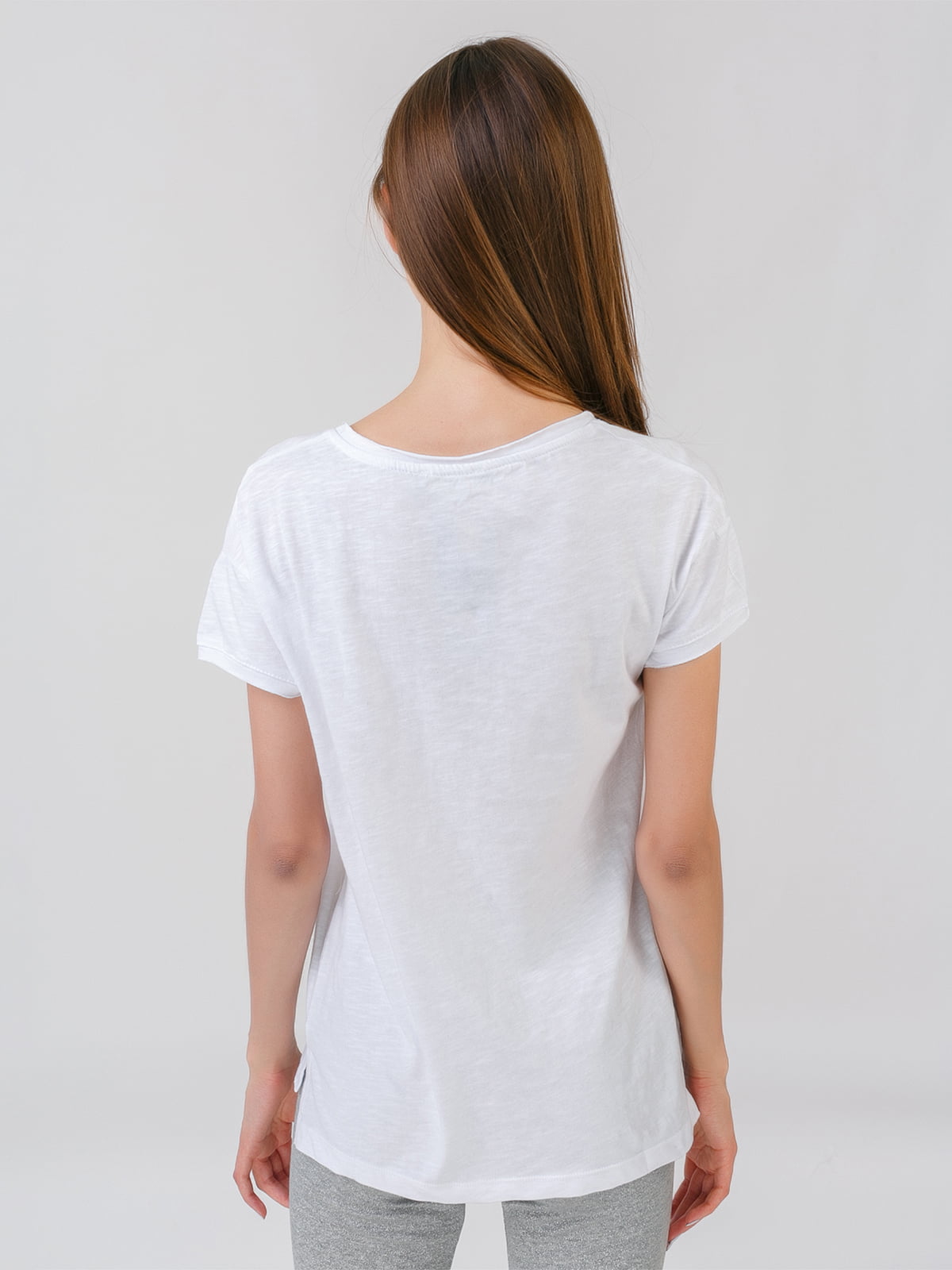 Блуза біла з декором | 5510853