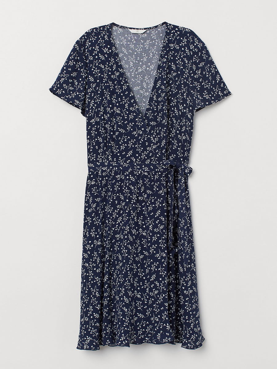 Сукня синя в квітковий принт | 5517415