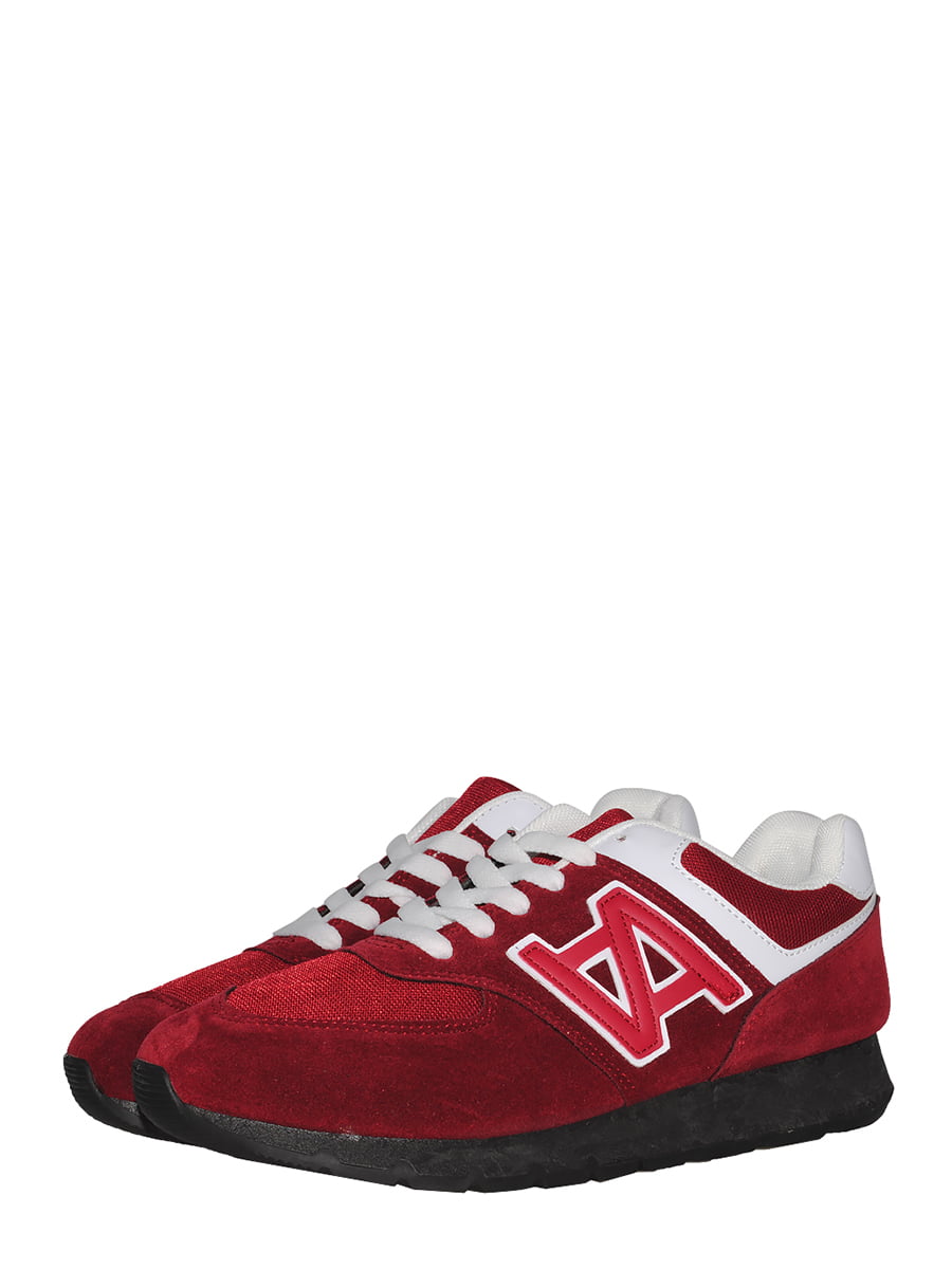 Кросівки червоного кольору з декором-логотипом | 5526307
