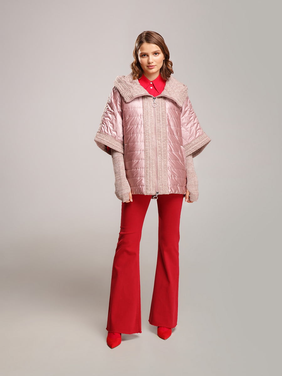 Куртка рожева з візерунком | 4886348