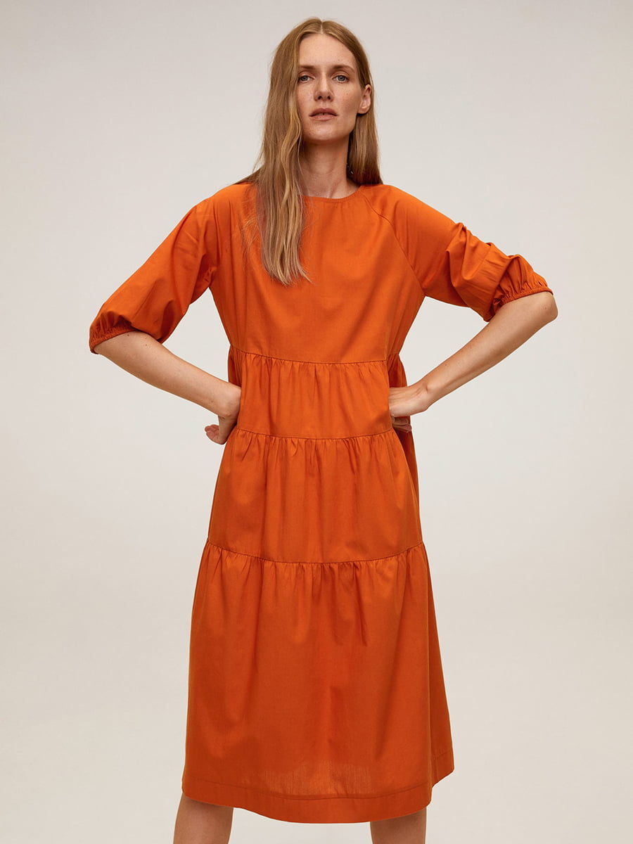 Платье оранжевого цвета | 5535943